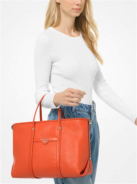 Beck Medium Pebbled Leather Tote Bag 